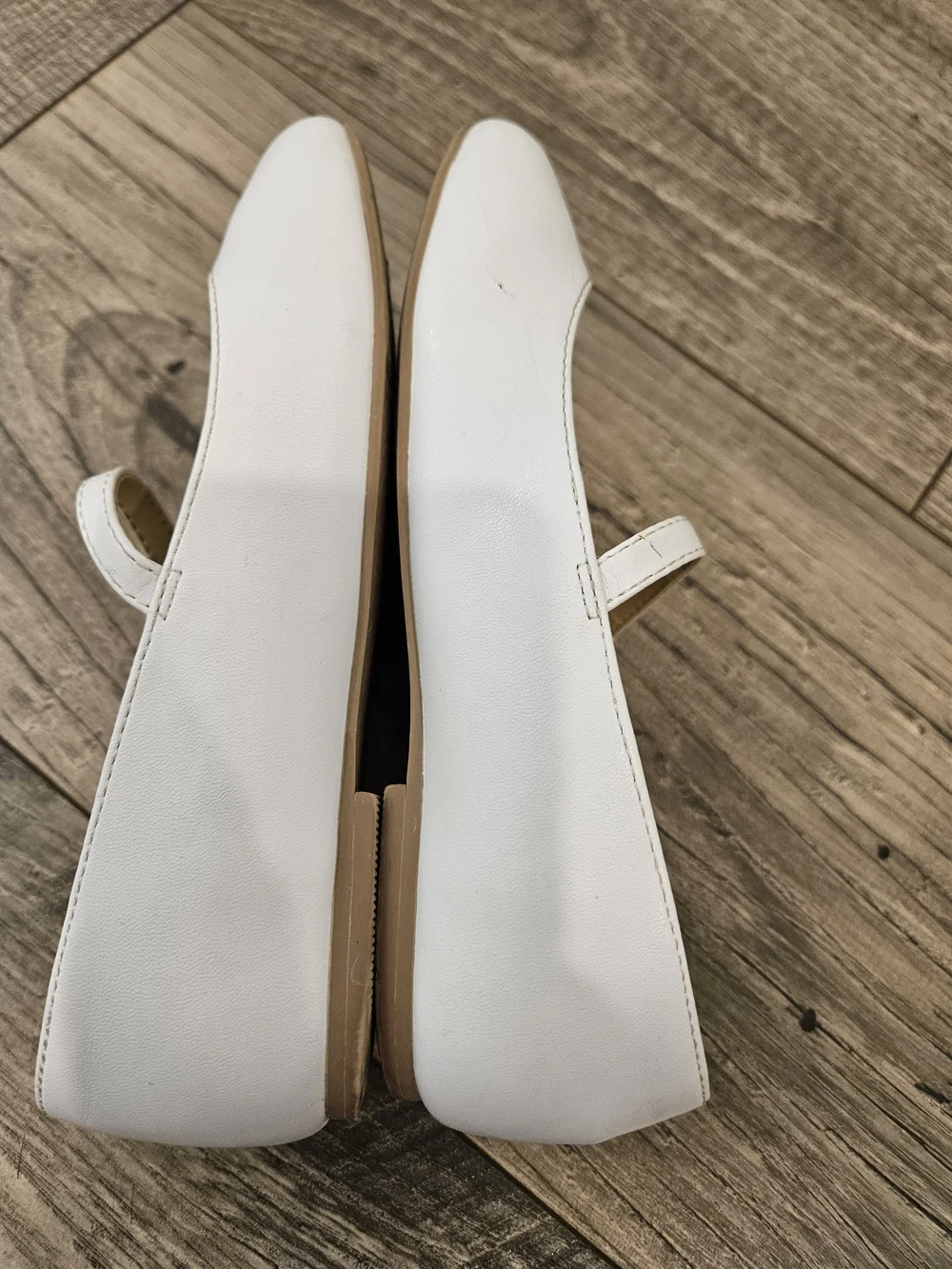 Janie and Jack White Mary Jane Flats with Adjustable Buckle Sz. 13
